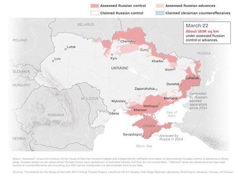 russia occupied ukraine map today